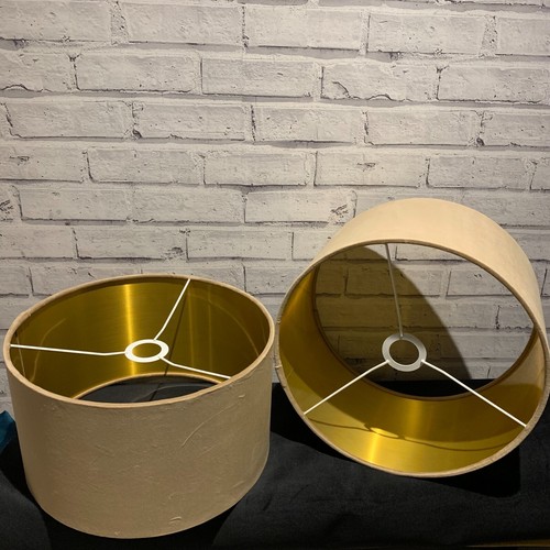 Velvet Lampshade High Quality Brushed Gold Lining For Ceiling Table Floor. - Picture 31 of 46