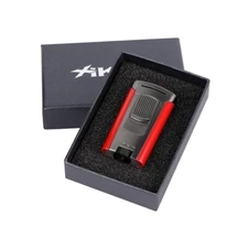Xikar Astral 606GMRD Slim Single Jet Torch Cigar Lighter Red NEW
