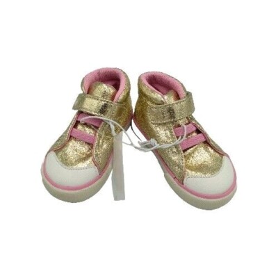 See Kai Run Belmont II Sneakers Size Gold Shine Pink Toddler