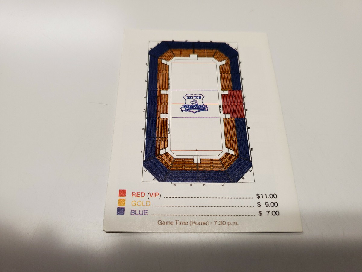 rs20-dayton-bombers-1991-92-minor-hockey-pocket-schedule-miller-pizza-hut-ebay