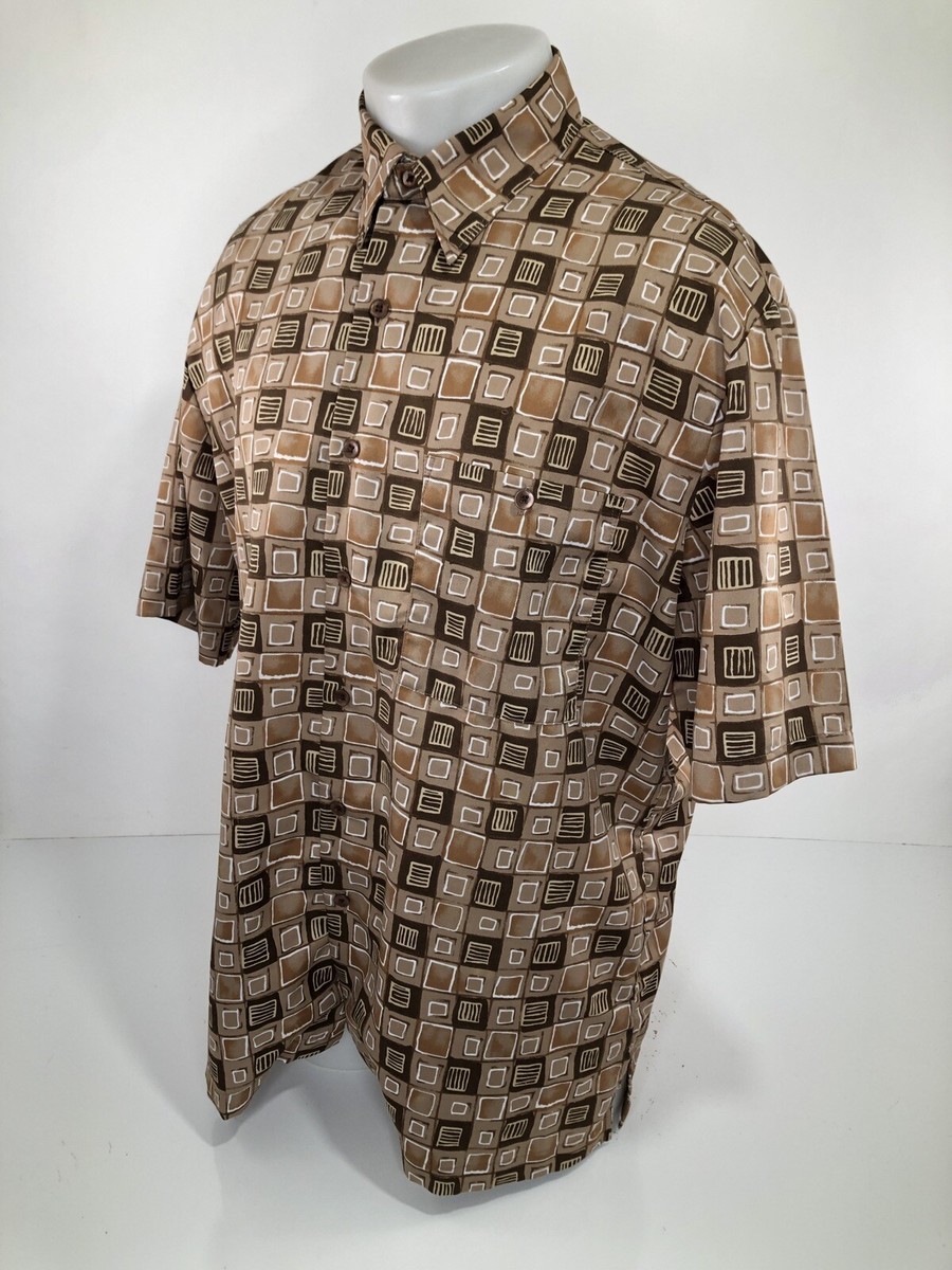 ALAN STUART Vintage Geometric L / XL Shirt | eBay