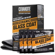 Ceramic Glass Coat Protectant - Hydrophobic Automotive Rain Repellant