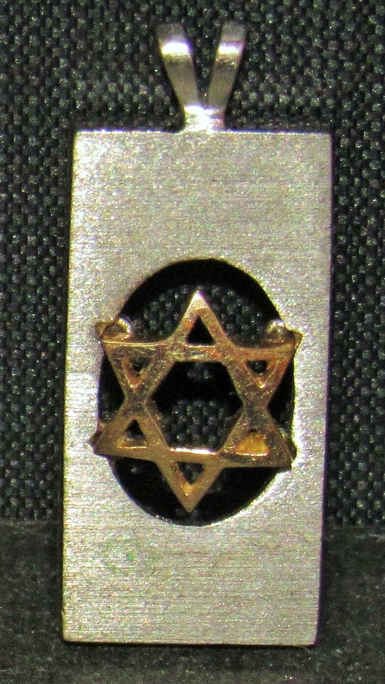 Star of David Pendant 14K + Sterling