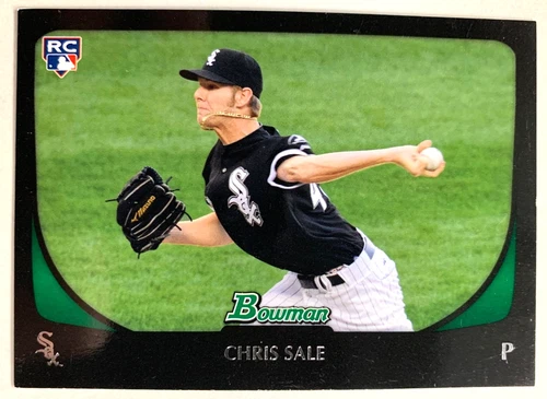CHRIS SALE ROOKIE • 2011 Bowman #220 • SHARP ATLANTA BRAVES CY RC!!!