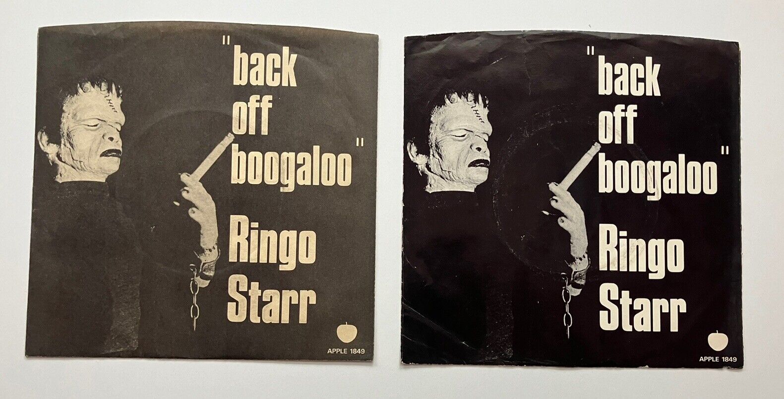 Ringo Starr 45 Picture Sleeve Lot Of 2 NO RECORD NM-MINT Back Off Boogaloo
