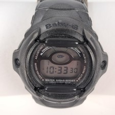 Casio Baby-G Digital Watch - Grey with Fabric Strap & New Battery