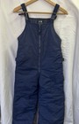 Kids Navy Blue Snow Bib Overalls Size M Waterproof Insulated Outdoor Winter