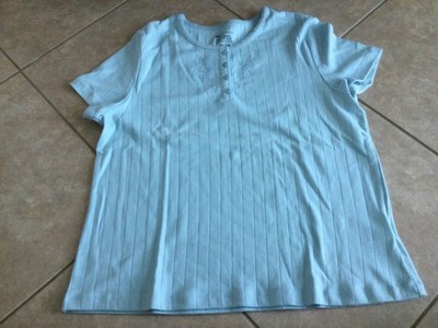 Vintage 90s Basic Editions Women's Top Blue XL