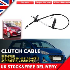 Clutch Cable For Hyundai I10 1.0 1.2 1.2I 2007-2017 41510-0X910 415100X911 Uk39