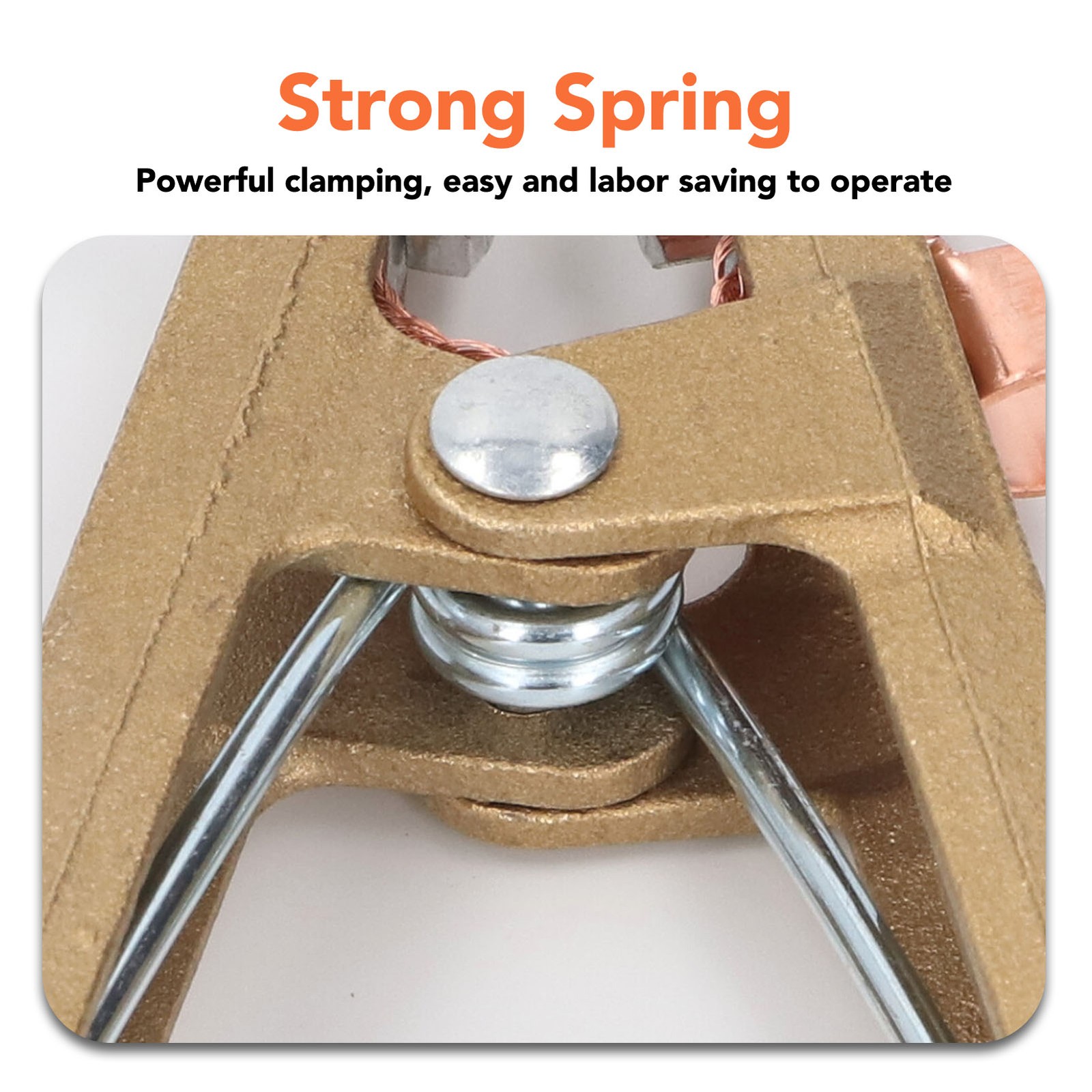 A Shape Ground Clamp Grounding Clamp 300A Brass Material For MIG MMA TIG ARC