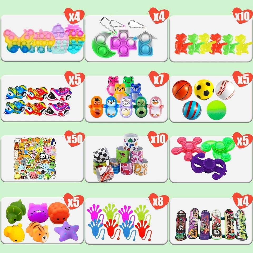 1170-Pieces Party Favor Toy Assortment Bundle – Bulk Goodie Bag Toys / Classroom - Image 2 of 4