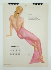 Esquire 1948 Varga Pin Up Girls Calendar Complete 12 Months USA