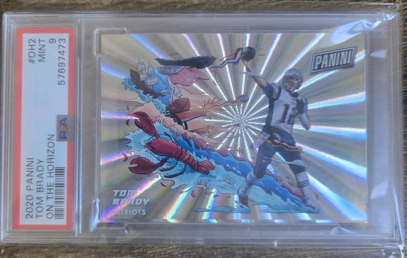 TOM BRADY 2020 PANINI INSTANT ON THE HORIZON SP #OH2 PATRIOTS PSA 9 MINT