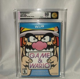 Game & Wario (Nintendo Wii U, 2013) VGA Gold Graded 90 1st Print RARE Excellent