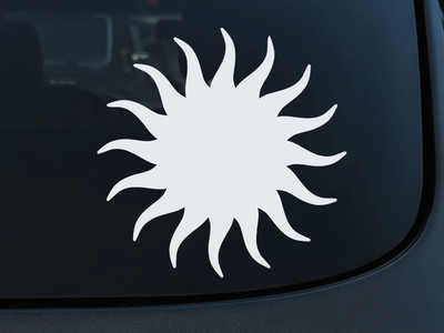 EMPIRE DESIGN Sun Celestial Summer Beach Vinyl Decal Car Window Transfer Sticker