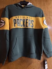 NFL Green Bay Packers Sweatshirt With Hood- NWT Youth L 14-16