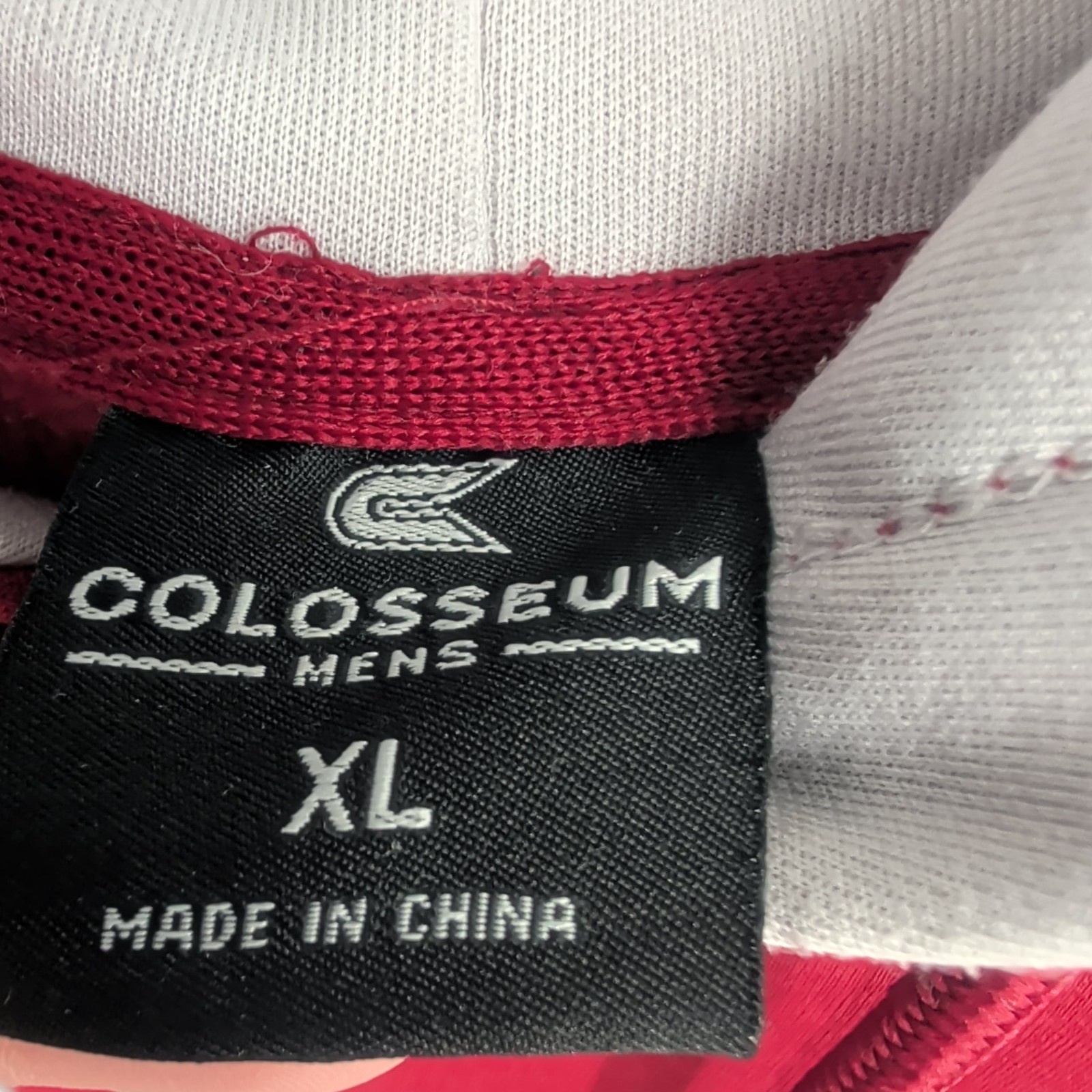 Colosseum Crimson Oklahoma Sooners Double Arch Mens Red Pullover Hoodie Size XL