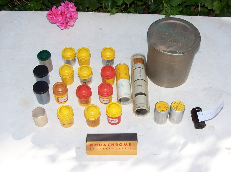 Kodak  Metal Film Processing Tank  Refillable cassette Film tins 35mm developing