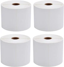 MFLABEL® 4x6 Direct Thermal Shipping Labels - 4 450 Labels/ Rolls, White 