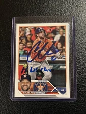 SIGNED Chas McCormick 2023 Topps Series 1 51 Astros With “1x WS Champ” Inscribed