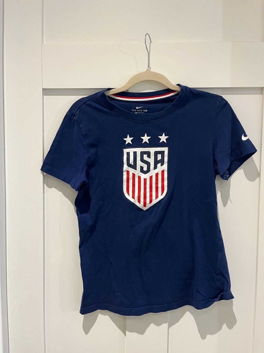 Nike US Soccer National Team USA Graphic T-Shirt Navy Blue Size Small