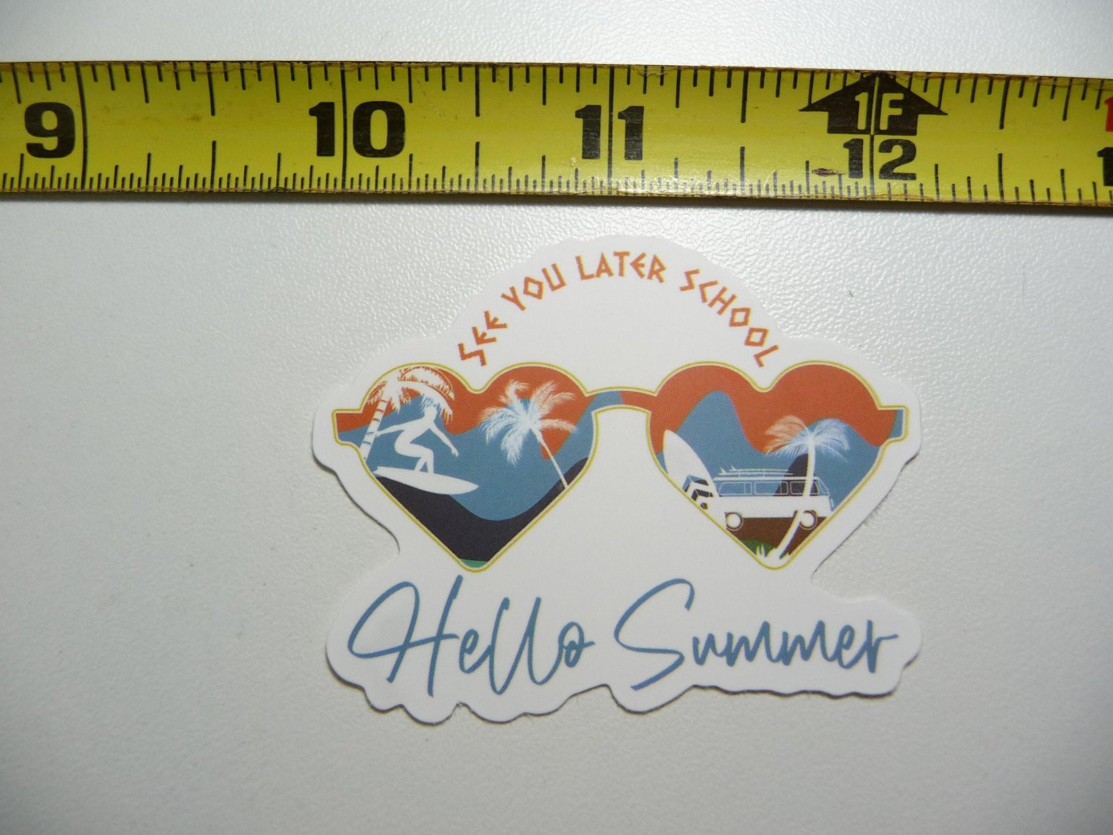 SUMMERTIME SUMMER TIME SUNGLASSES BYE SCHOOL DECAL STICKER VACATION TRIP