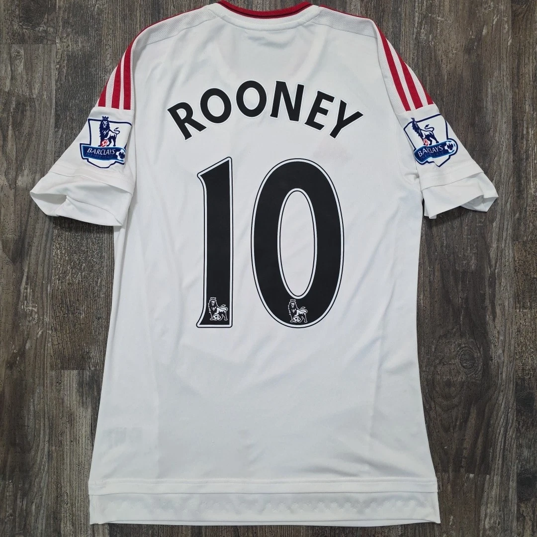 Wayne Rooney White Manchester United International Club Soccer Fan
