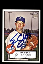 Signed Baseball Card Auto Eric Stults 2007 Topps Rookie 52 #106 LA Dodgers