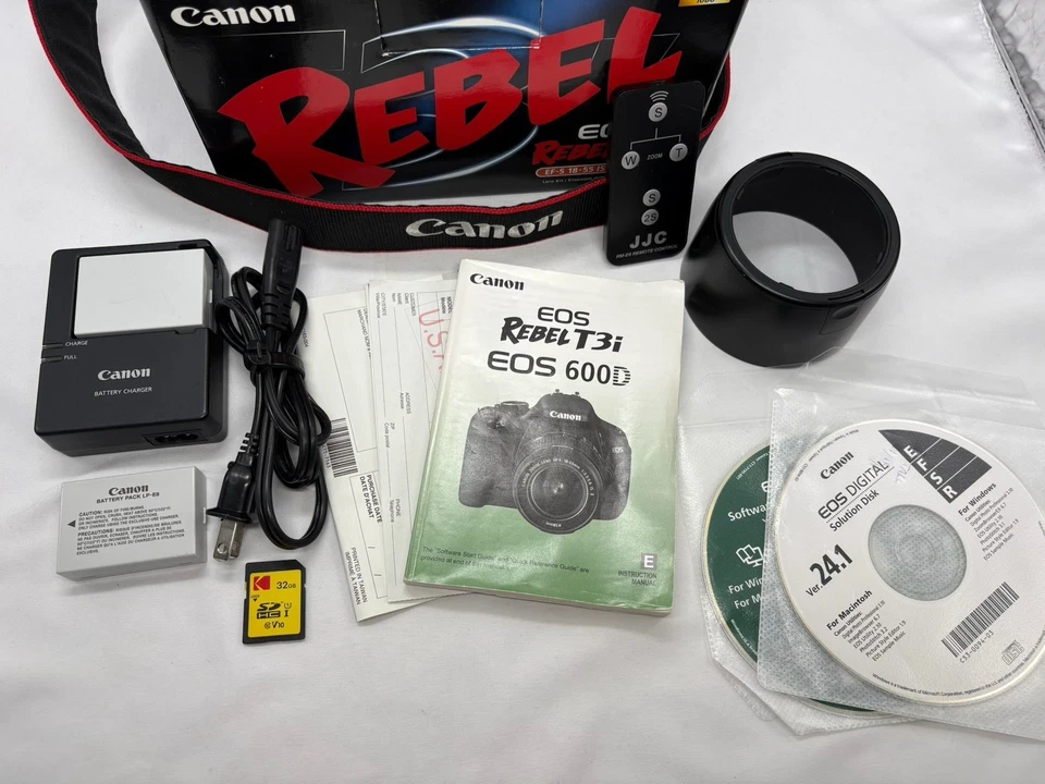 Cámara digital Canon EOS Rebel T3i 18,0 MP SLR DSLR con lente EF-S de 18-55 mm y más Foto 2 de 4