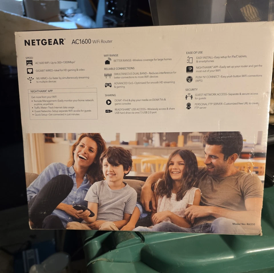 NETGEAR WiFi Router R6330 - AC1600 Dual Band, 1600 Mbps - Image 2 of 2