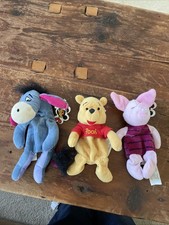 Disney Winnie The Pooh Pre-owned Lot of 3 Plushies Stuffed Animals