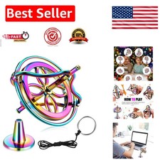 Sturdy and Colorful Desk Gyroscope - Educational Balance Toy for Kids Adults