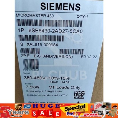 New Siemens 6SE6 430-2AD27-5CA0 6SE6430-2AD27-5CA0 MICROMASTER430 without filter