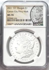 2021 CC SILVER MORGAN DOLLAR CARSON CITY PRIVY MARK 100TH ANNIVERSARY NGC MS70