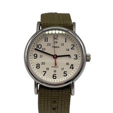 Timex Quartz Watch/Analog/--/Wht/Khk/T2N651
