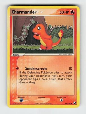 Charmander 48/108 Common Power Keepers Pokemon 2007 Heavily Played