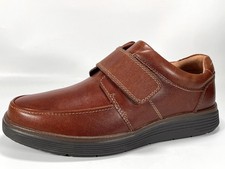 Clarks Un Abode Strap Men's Brown Leather Loafer Shoes Size 8H Brand New RRP £95