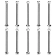 M5 x 65mm Stainless Steel Hex Head Screws Bolts, Nuts, Washers, 10pcs