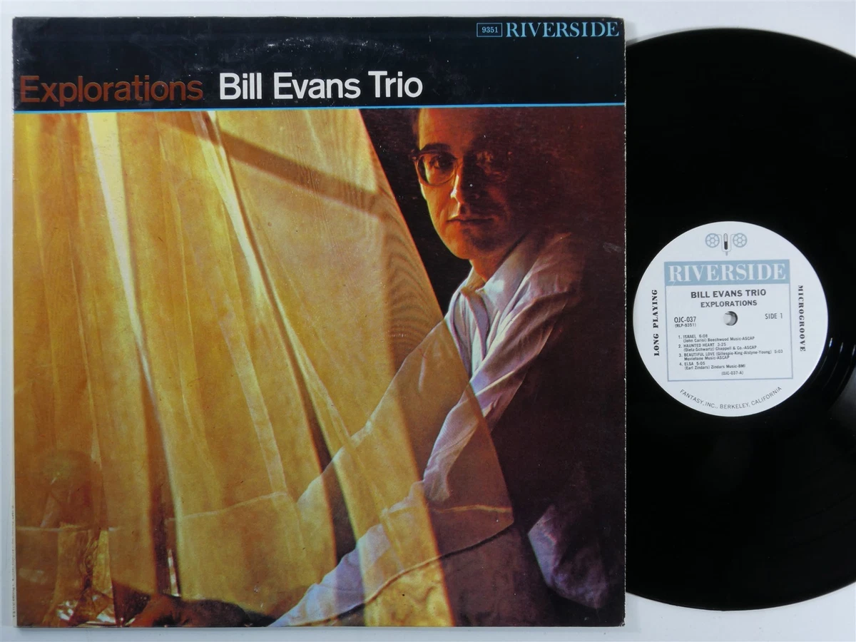 BILL EVANS TRIO Explorations RIVERSIDE OJC-037 LP VG+ b