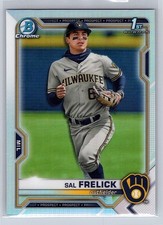 2021 Bowman Chrome - Sal Frelick 1st Bowman Draft Rookie Card BDC-172. rookie card picture