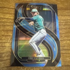 2025 Panini Select #132 Colt Emerson Blue Prizms #128/ 199