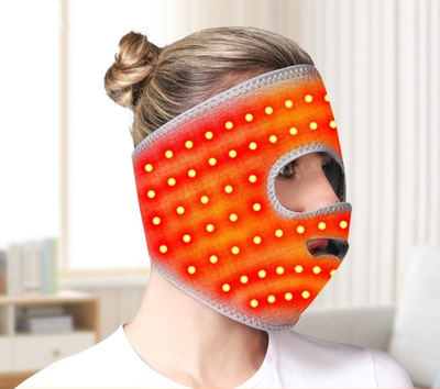 #ad Face Heating Pad Red Light Therapy Mask for Sinus Pressure Headache Relief $35.14