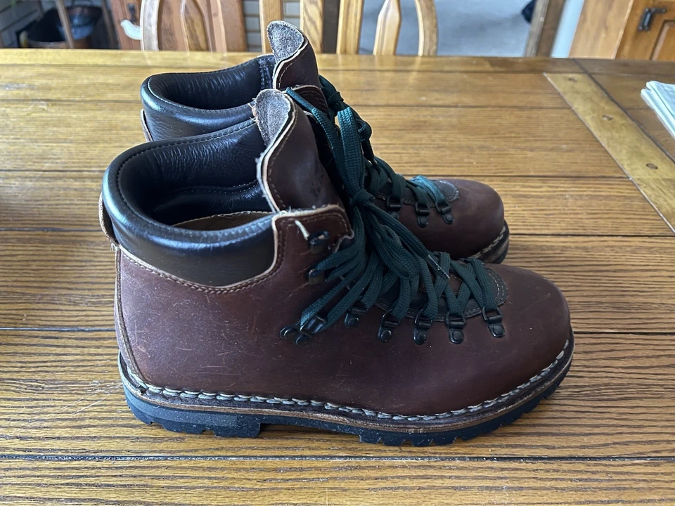 Botas de Senderismo LL Cuero Marrón Frijol De Colección Para Hombre’s 9 Vibram Como Nuevas Foto 2 de 4