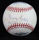 George Kell Signed Inscribed "HOF 83" Rawlings HOF OMLB Baseball AUTO JSA COA