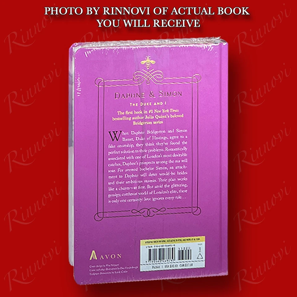 Bridgerton The Duke And I SIGNED Julian Quinn ( 2025,HC,1st/1st,Deluxe Ed) NEW - Image 3 of 3