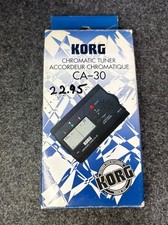Korg Chromatic Tuner CA-30 Instrument Tuner Tested Working W/Box
