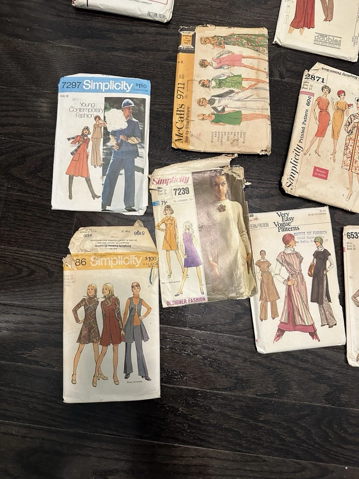 15 Vintage sewing pattern 50s 60s 70s Simplicity Butterick Vogue Style McCalls - Image 4 of 4