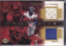 2001 Upper Deck Ovation Train for the Game Jerseys #TGJA Jesse Jessie Armstead