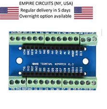 1x Nano Terminal Adapter for Arduino Nano V3.0 AVR ATMEGA328P-AU Module Board