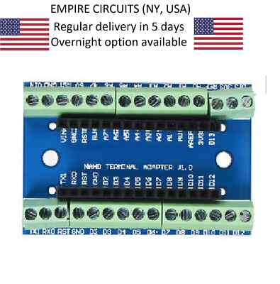 1x Nano Terminal Adapter for Arduino Nano V3.0 AVR ATMEGA328P-AU Module Board